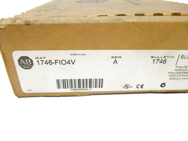 ALLEN BRADLEY 1746-FIO4V SER. A 10VDC NSMP