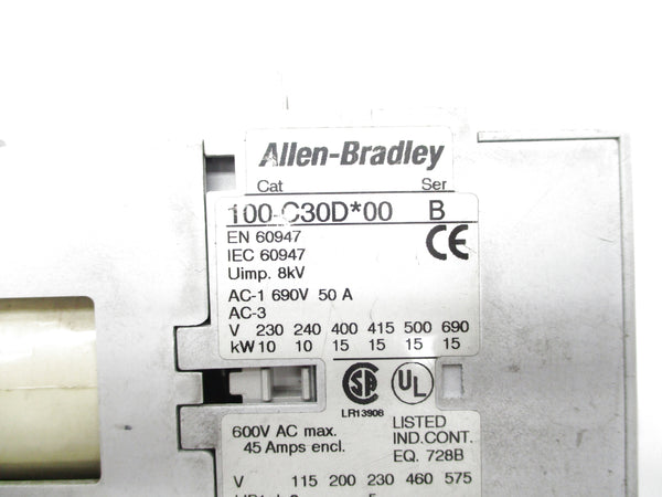 ALLEN BRADLEY 100-C30DJ00 SER. B 24VDC UNMP