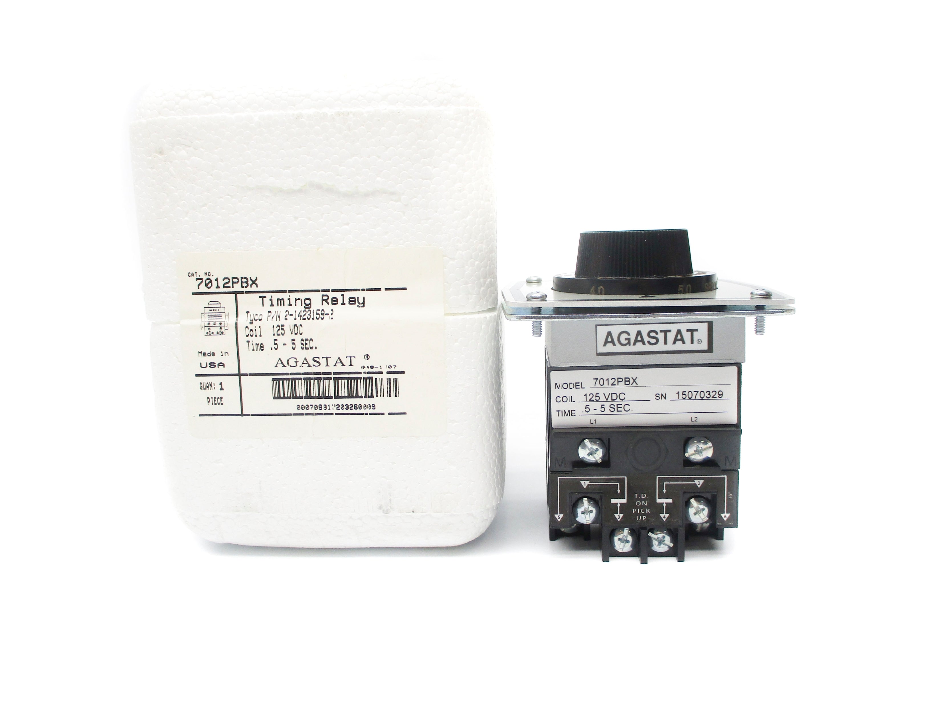 AGASTAT 7012PBX 0.5-5SEC 125VDC NSMP