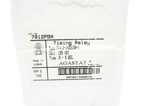 AGASTAT 7012PBX 0.5-5SEC 125VDC NSMP