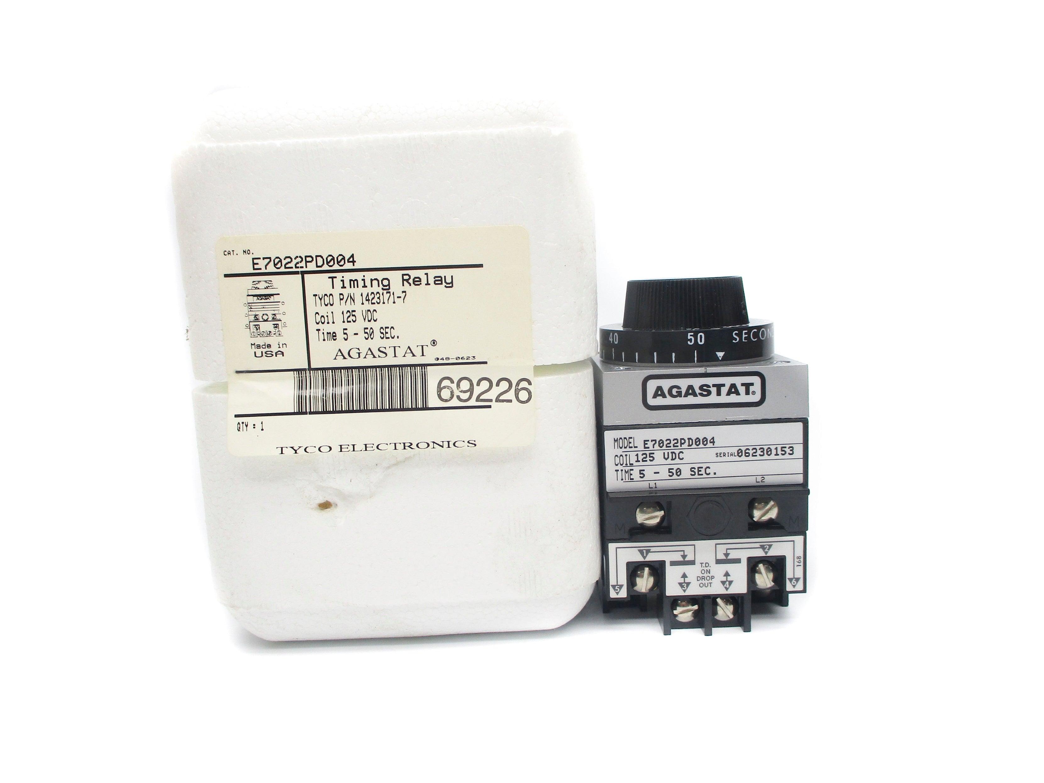 AGASTAT E7022PD004 125VDC NSMP