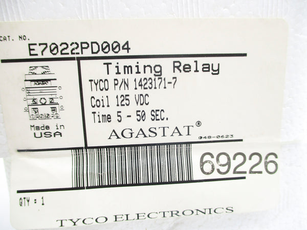 AGASTAT E7022PD004 125VDC NSMP