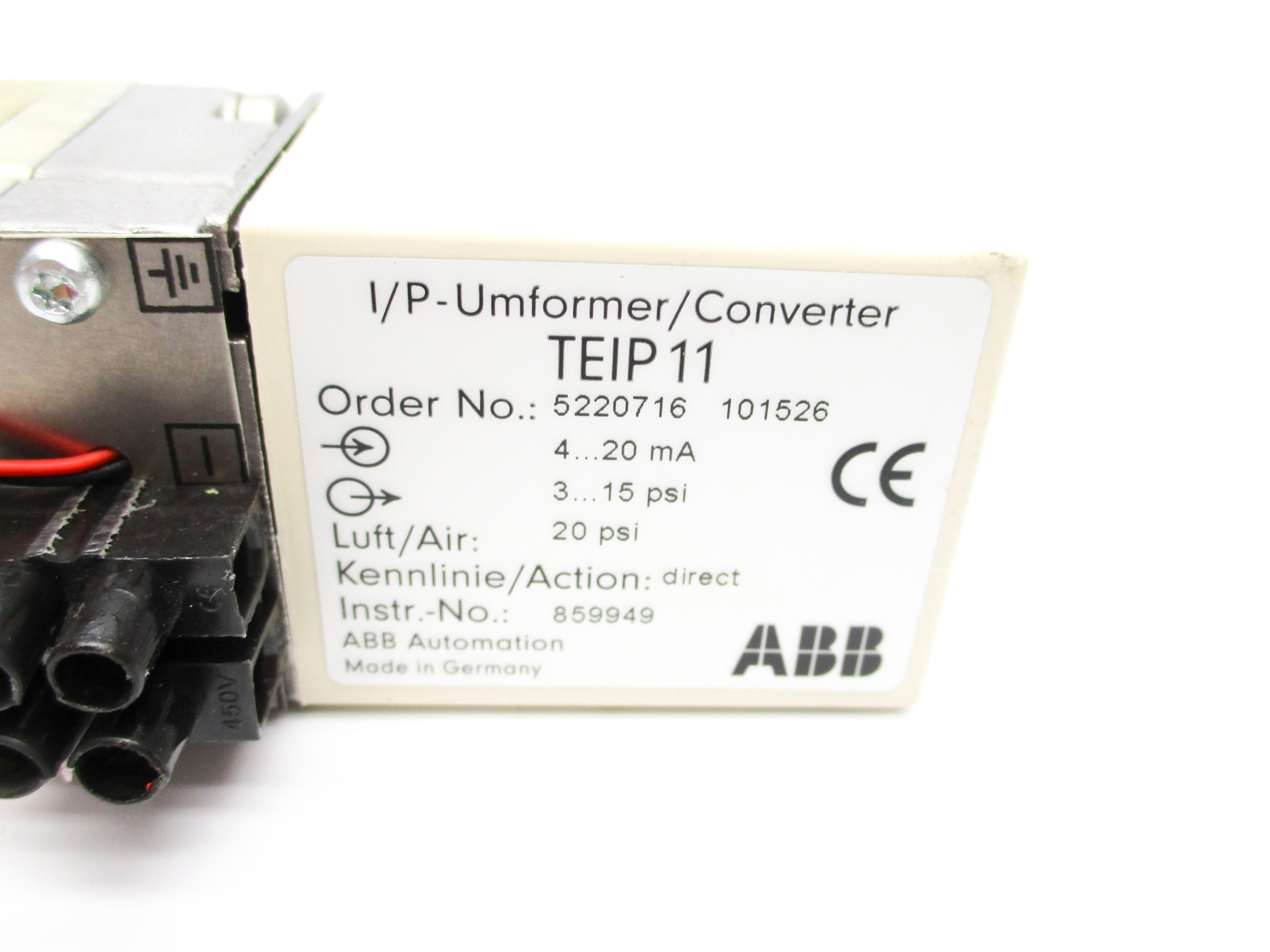 ABB 5220716 101526 TEIP11 3-15PSI NSNP