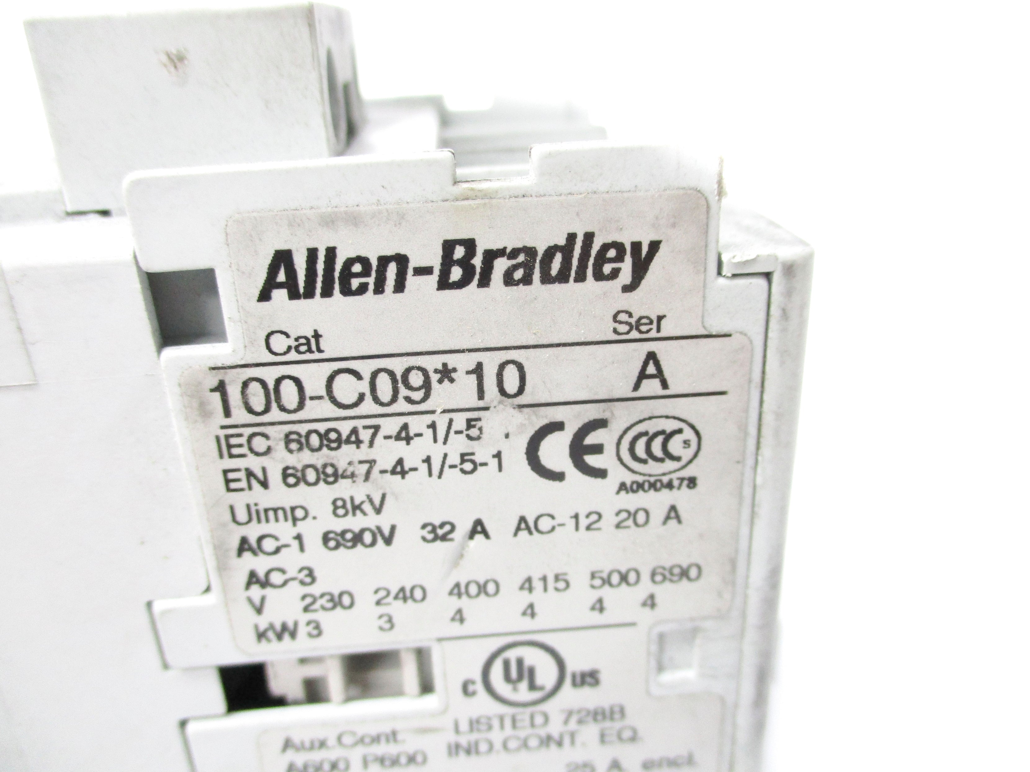 ALLEN BRADLEY 100-C09D10 SER. A 110/120V 32A UNMP