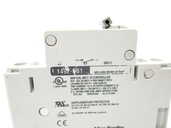 ALLEN BRADLEY 1492-CB1F200 SER. C 20A 277V NSNP