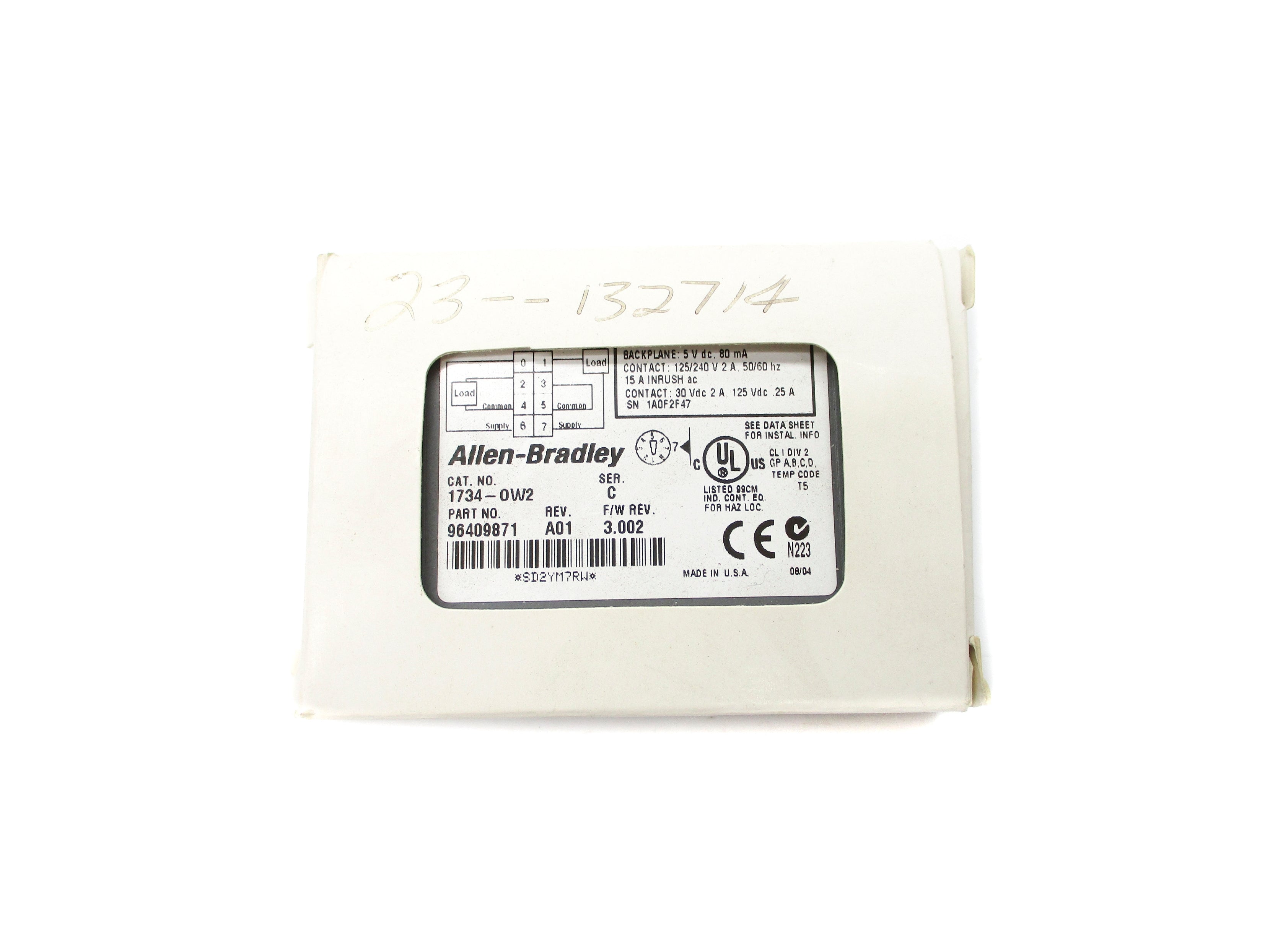 ALLEN BRADLEY 1734-OW2 SER. C F/W 3.022 125/240VAC 2A NSMP