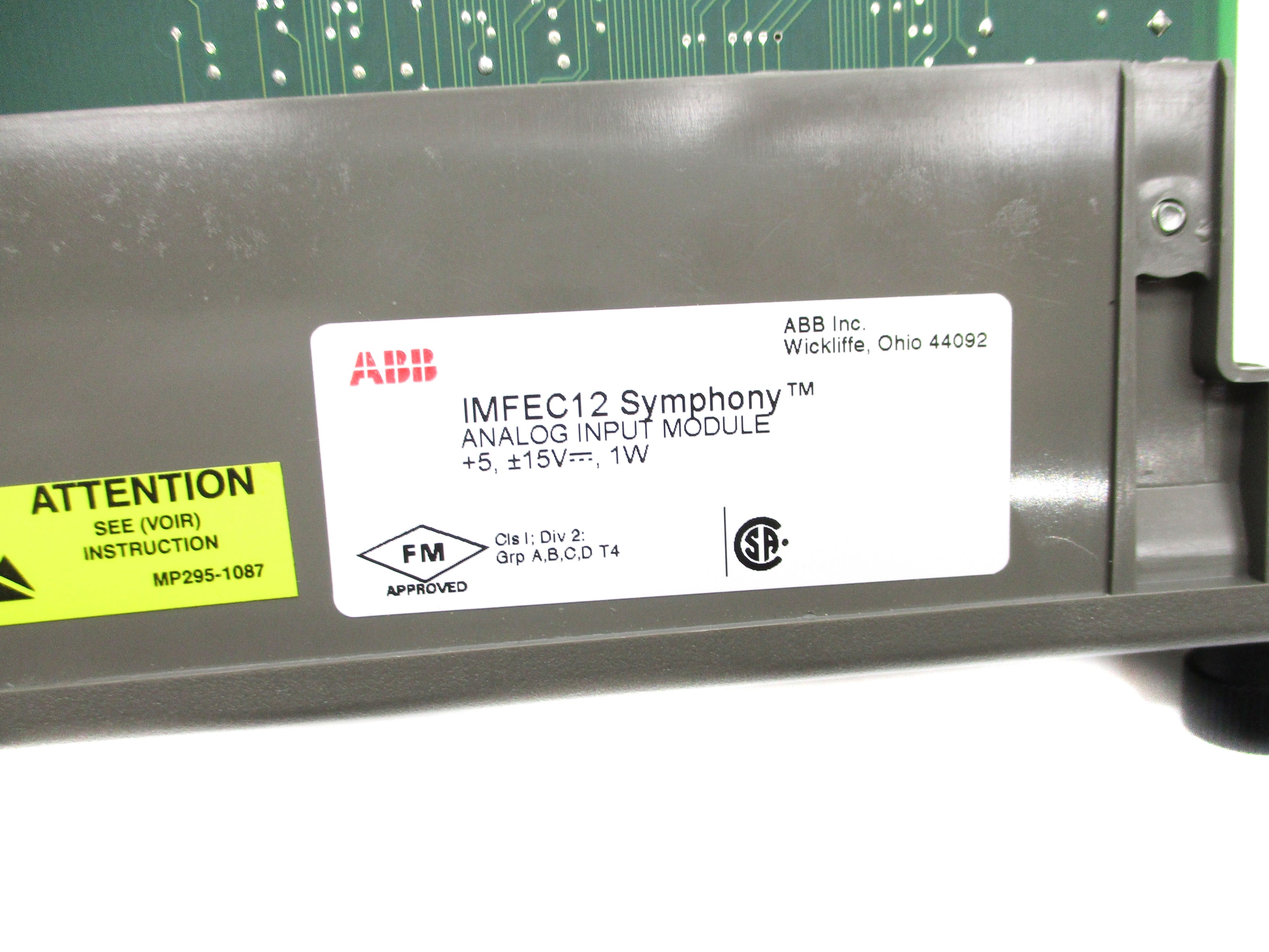 ABB IMFEC12 15V UNMP