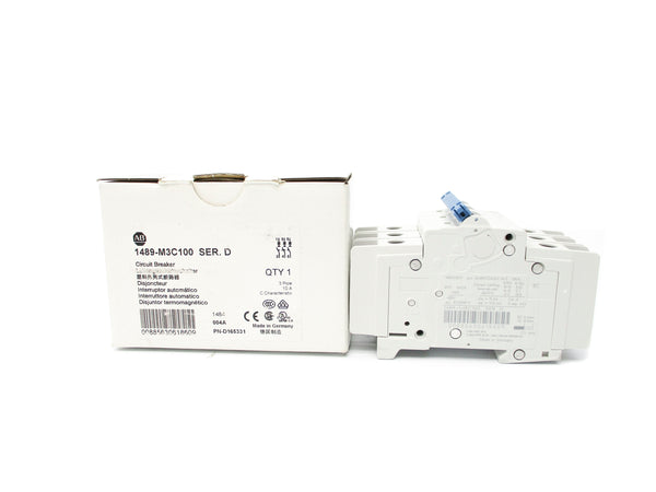 ALLEN BRADLEY 1489-M3C100 SER. D 10A 277V (WH) NSMP