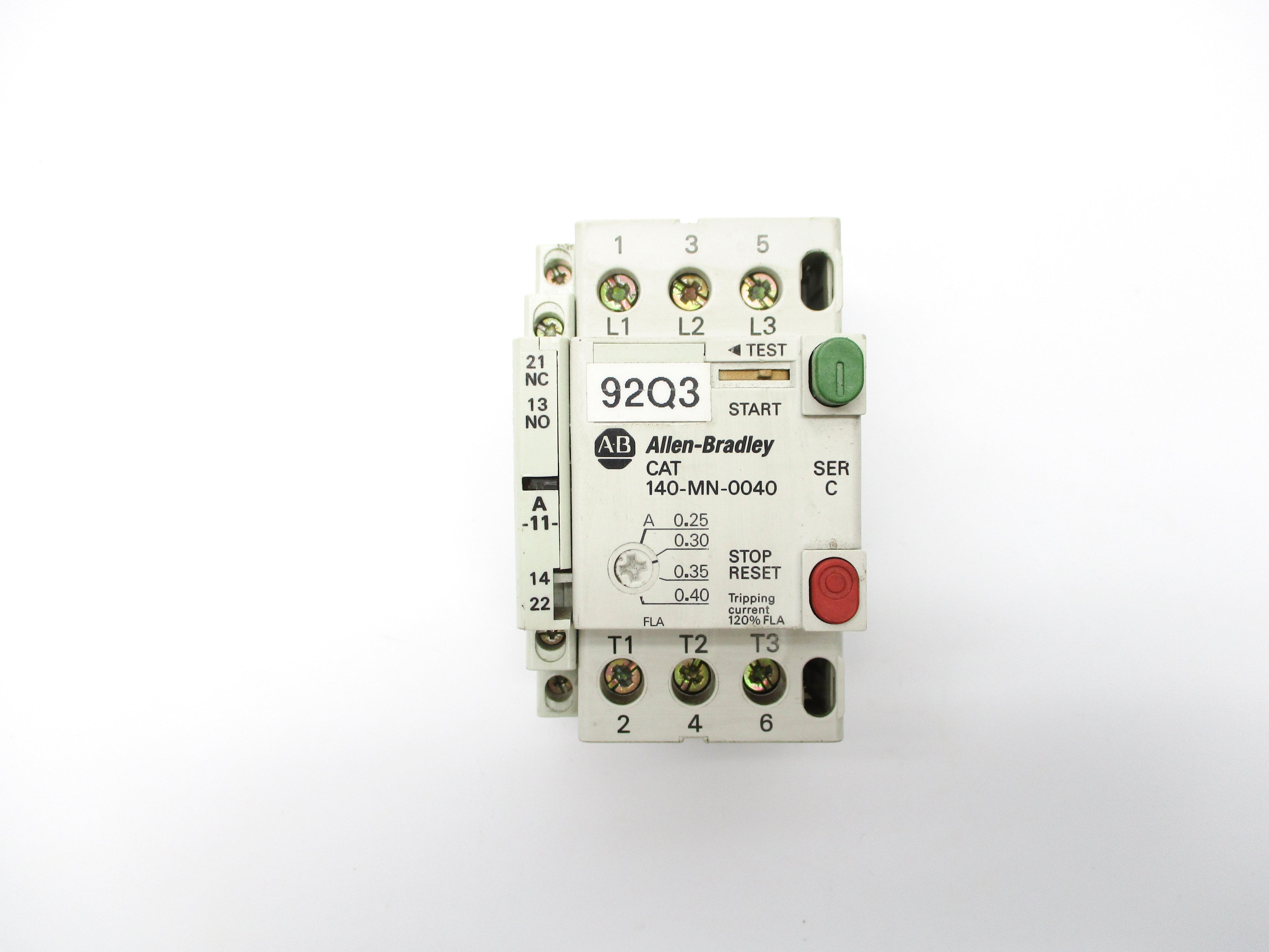 ALLEN BRADLEY 140-MN-0040 SER. C 600V 0.25-0.40A UNMP