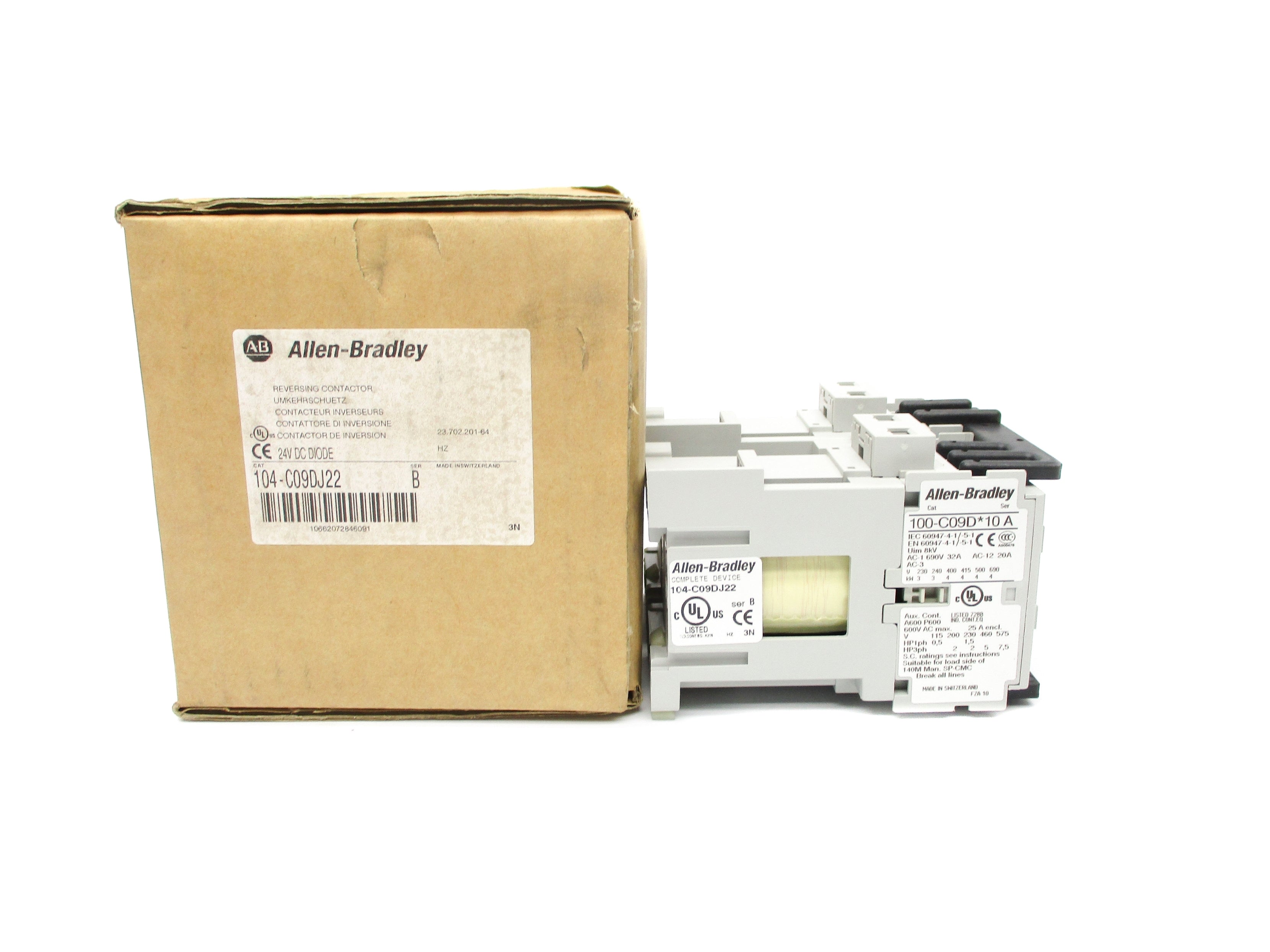 ALLEN BRADLEY 104-C09DJ22 SER. B 24VDC 32A (BR/WH) NSMP