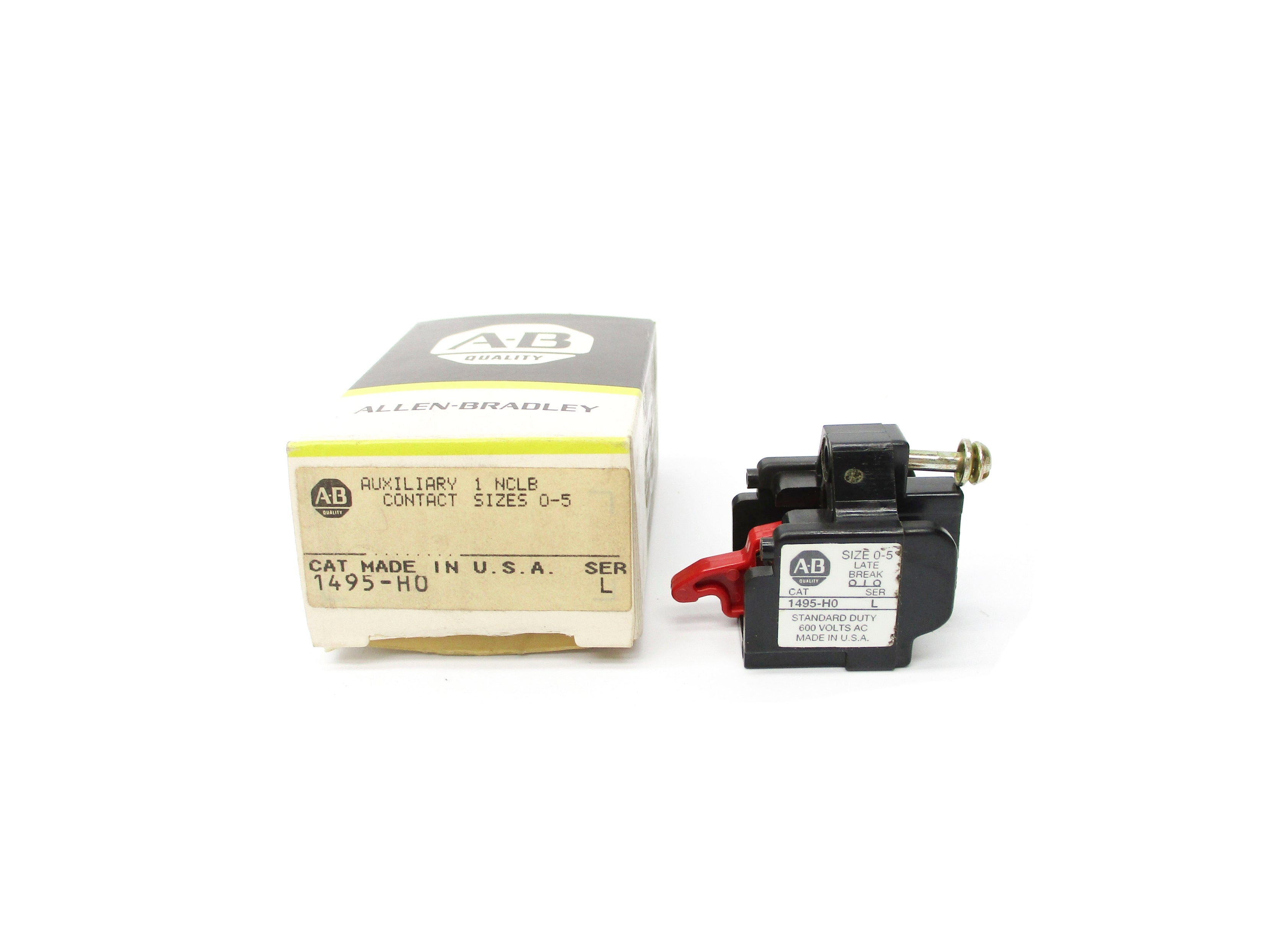 ALLEN BRADLEY 1495-H0 SER. L 600VAC (BK/YL) NSMP