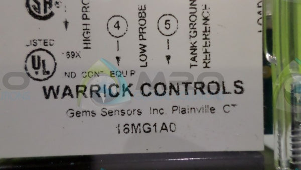 WARRICK CONTROLS 16MG1A0 W/ RB08-PC RELAY W/ RELAY SOCKET  NSNP