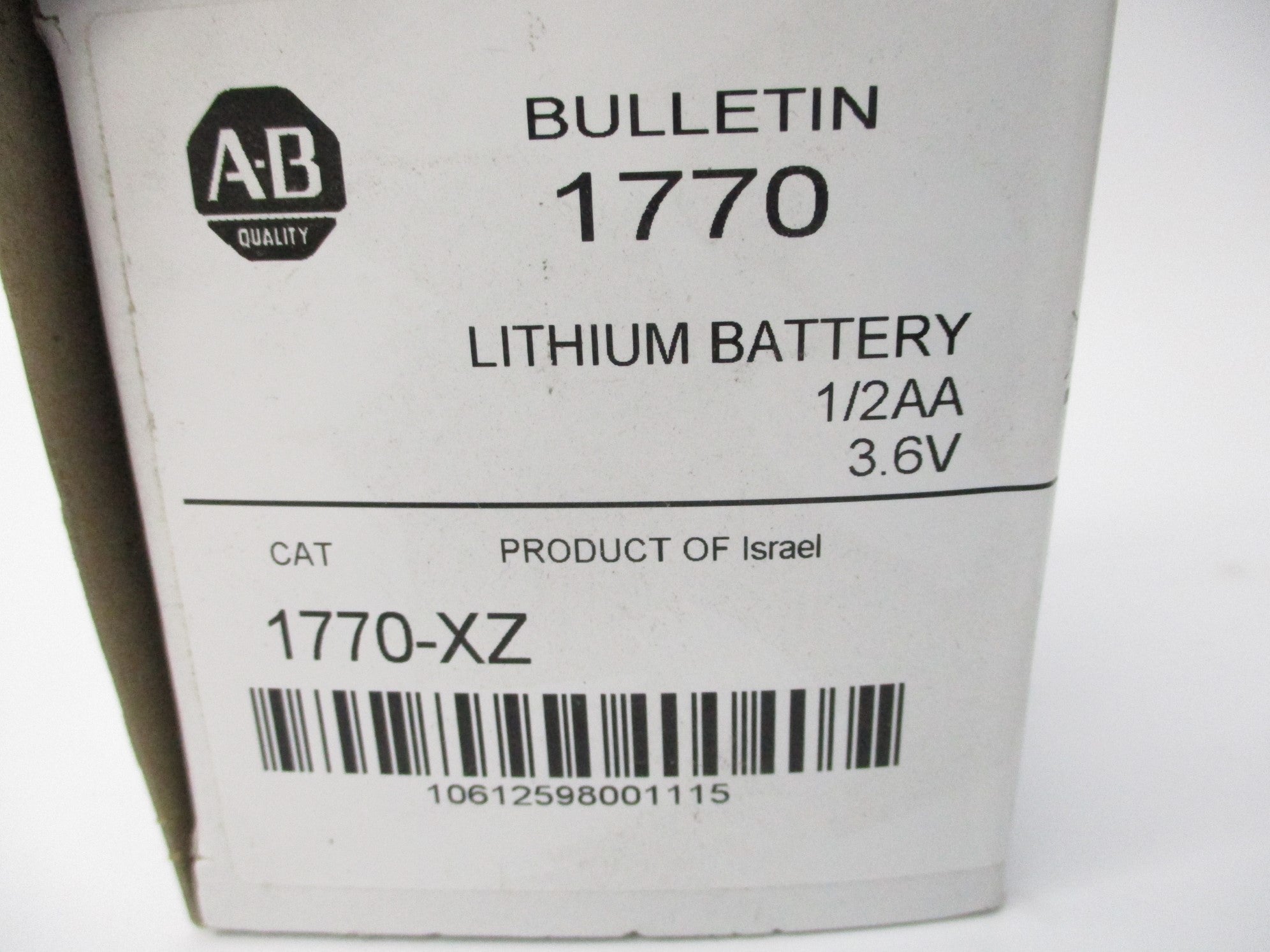 ALLEN BRADLEY 1770-XZ 3.6V 1/2A NSMP