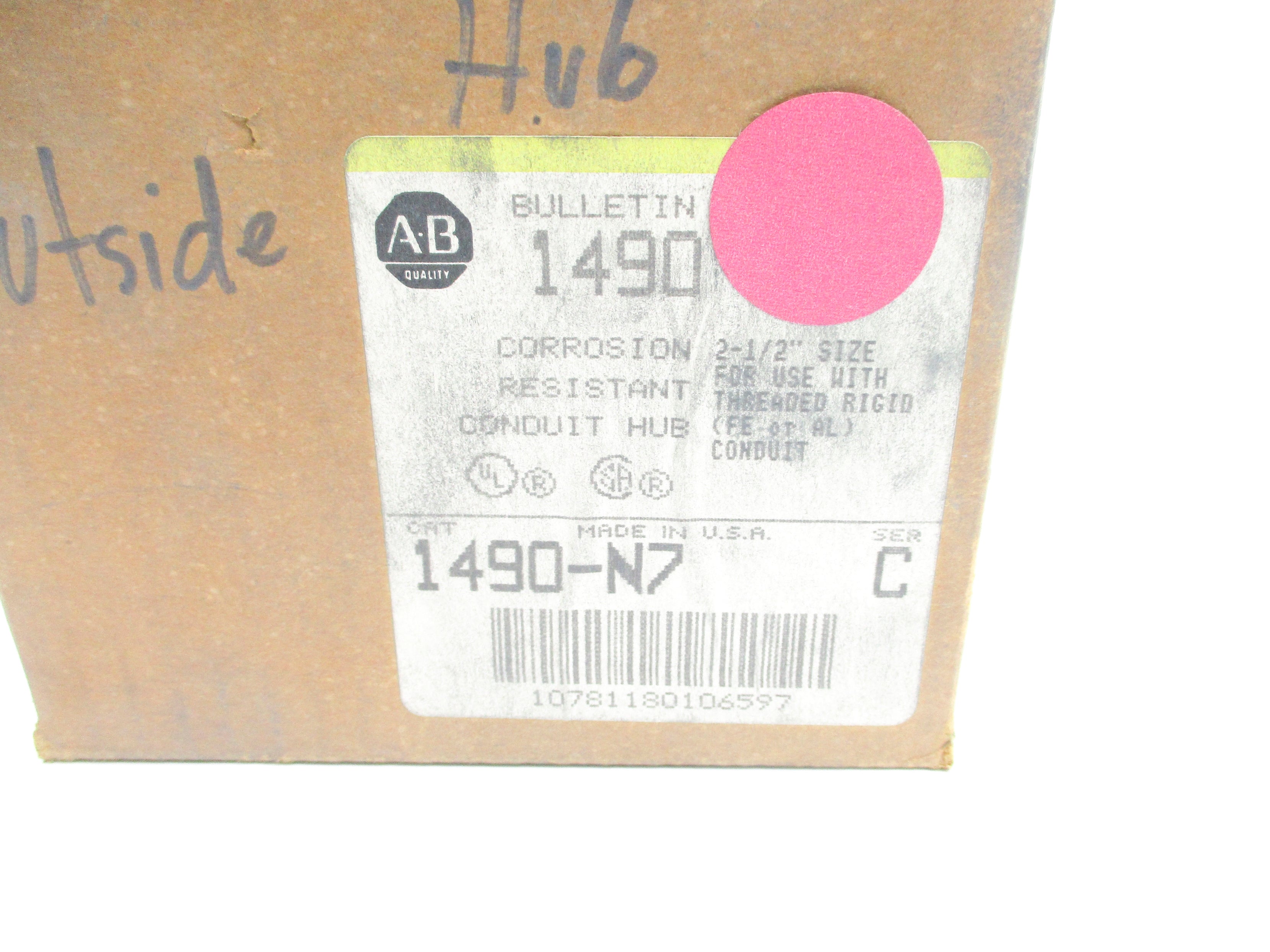 ALLEN BRADLEY 1490-N7 SER. C (BR/YL) NSMP
