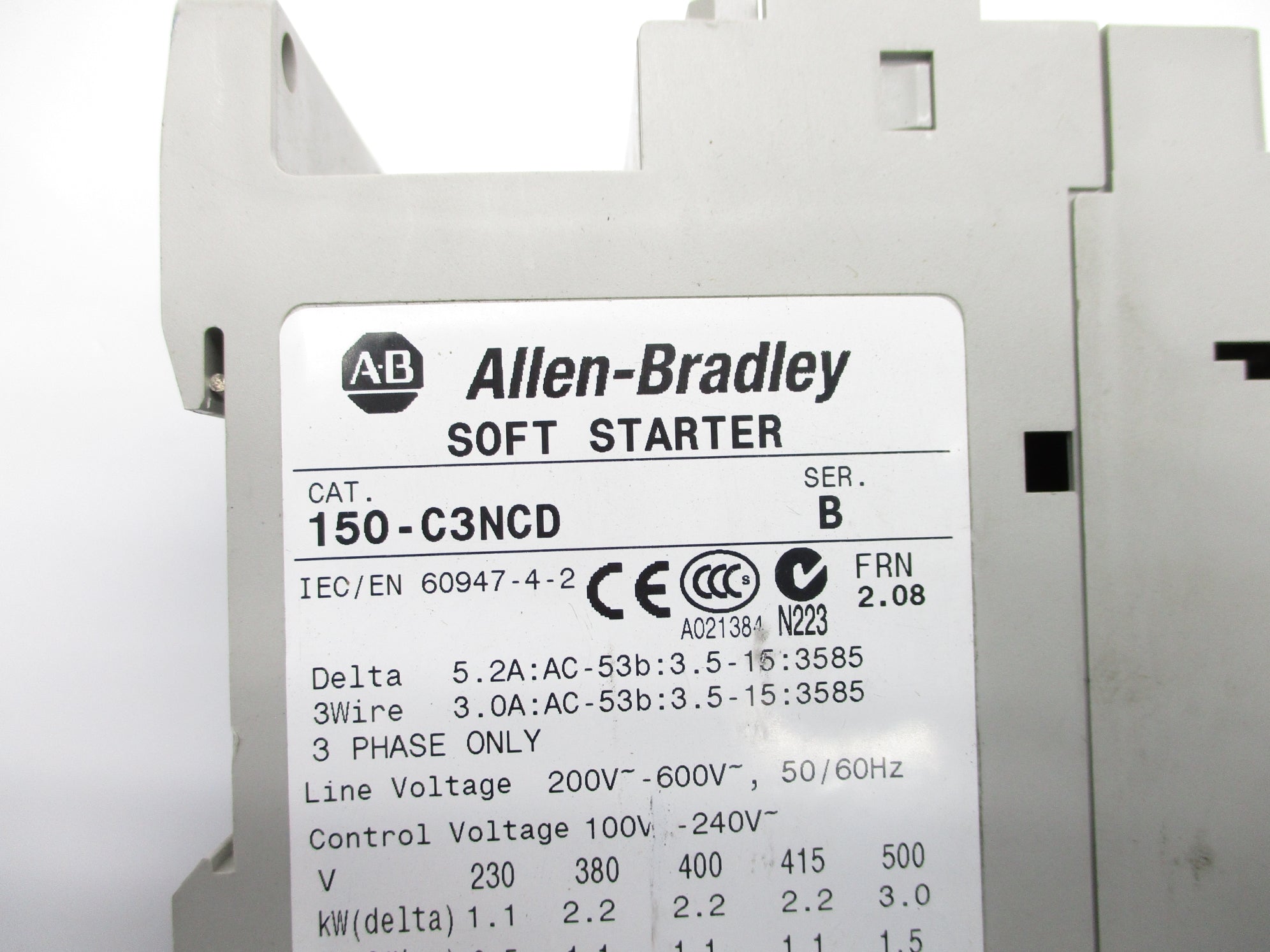 ALLEN BRADLEY 150-C3NCD SER. B F/W 2.08 NSNP