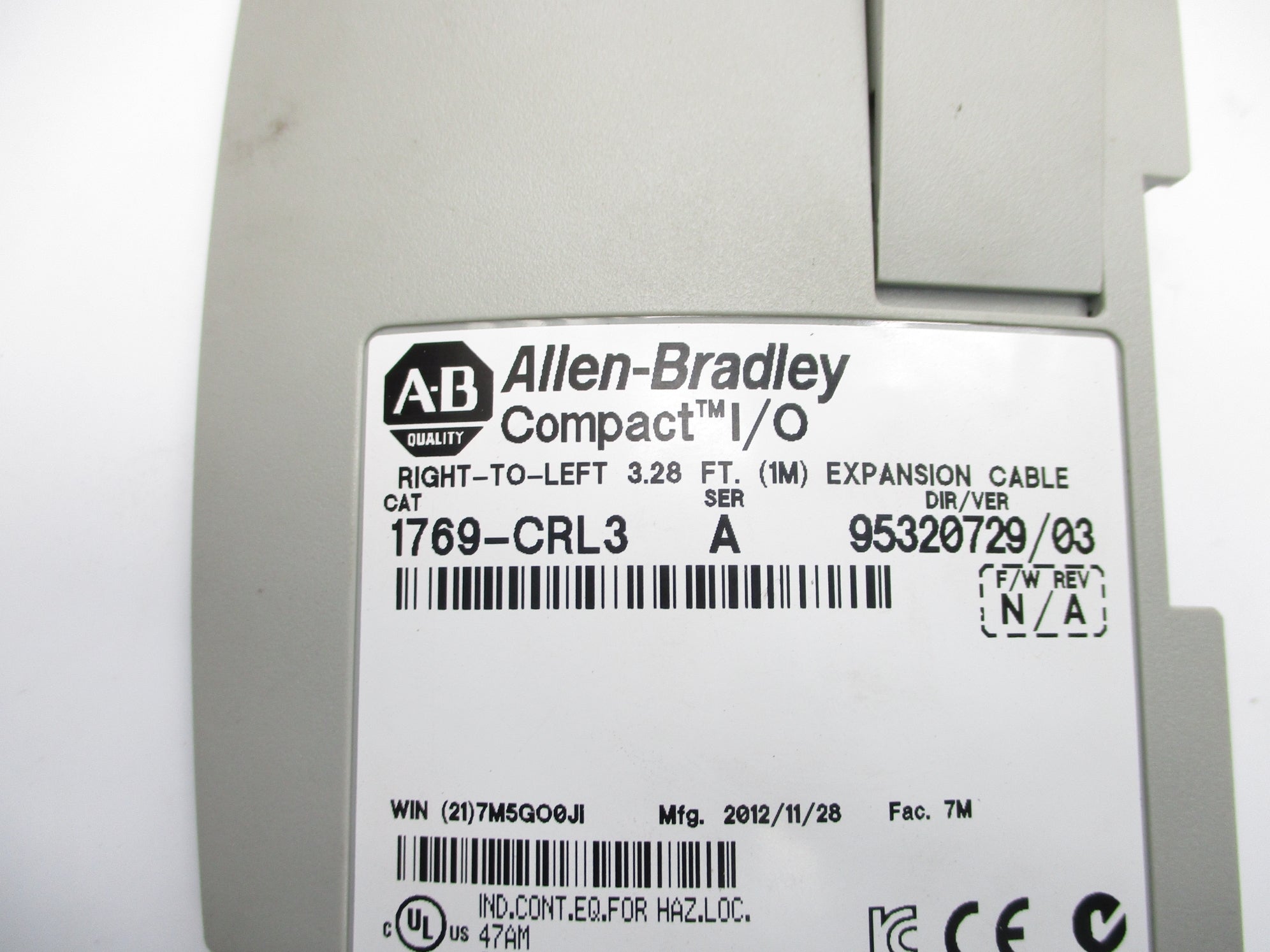 ALLEN BRADLEY 1769-CRL3 SER. A (AS PICTURED) UNMP