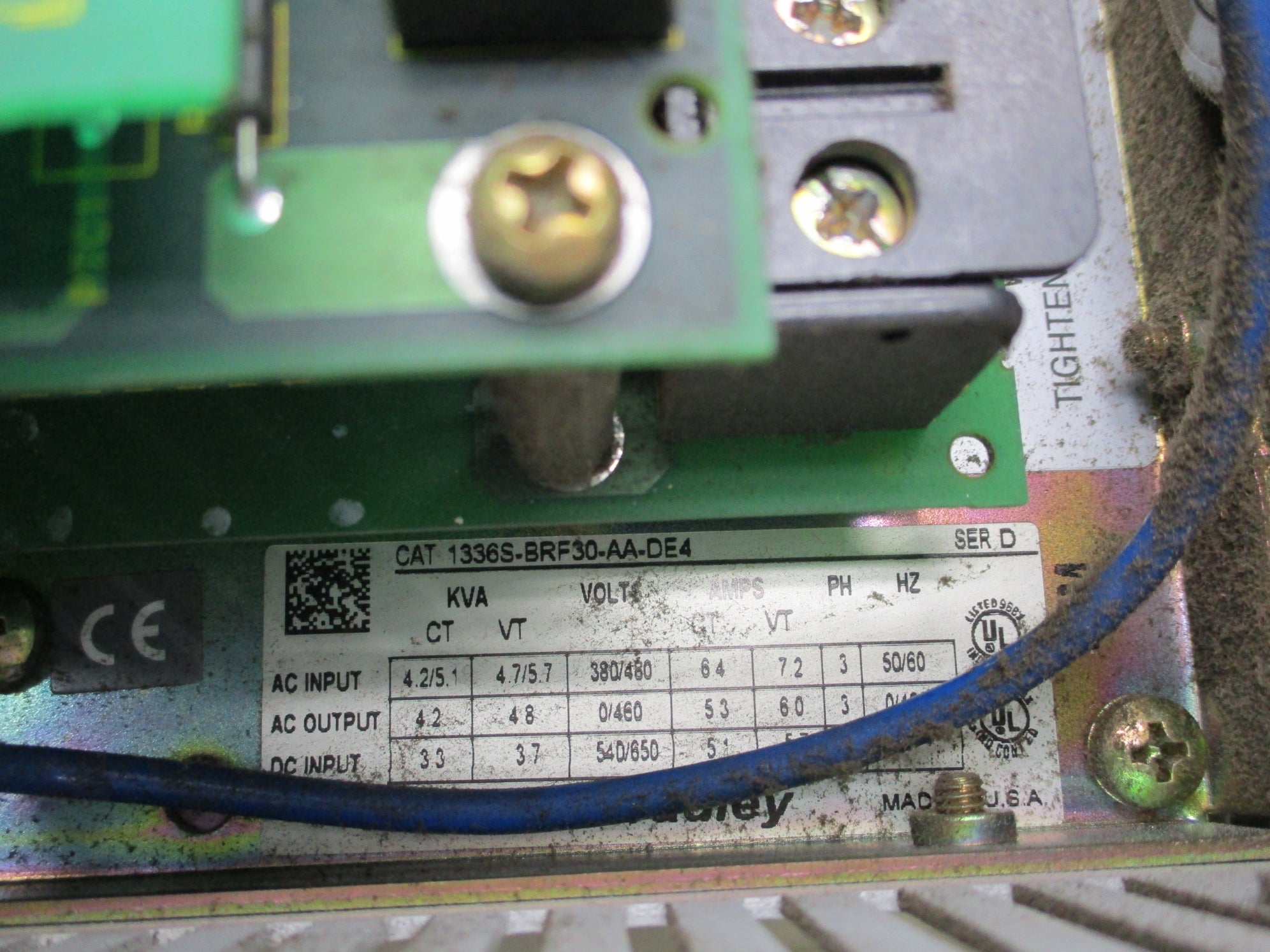 ALLEN BRADLEY 1336S-BRF30-AA-DE4 SER. D UNMP