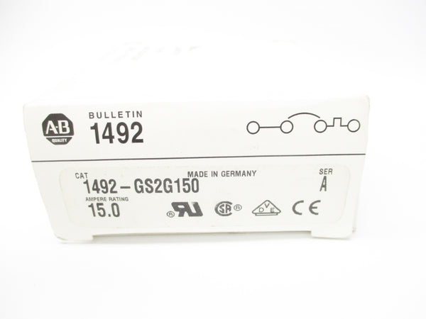 ALLEN BRADLEY 1492-GS2G150 SER. A 15A 277/480VAC NSMP