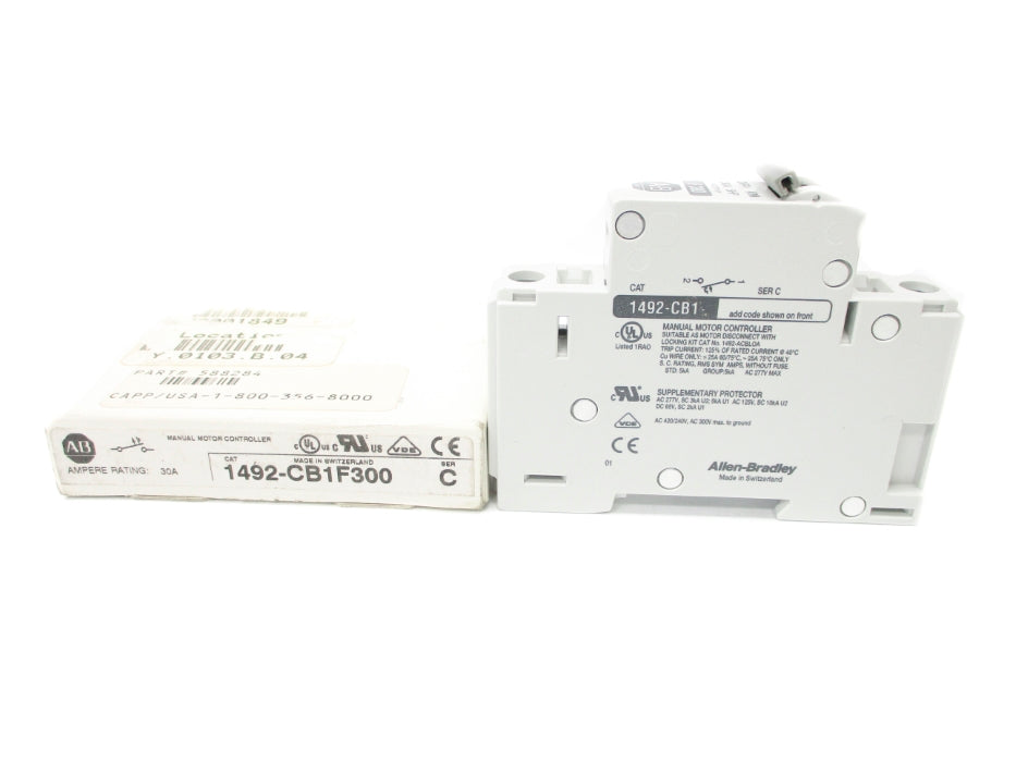 ALLEN BRADLEY 1492-CB1F300 SER. C 30A 277VAC NSMP