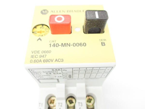 ALLEN BRADLEY 140-MN-0060 SER. B 690VAC 0.4-0.6A NSNP
