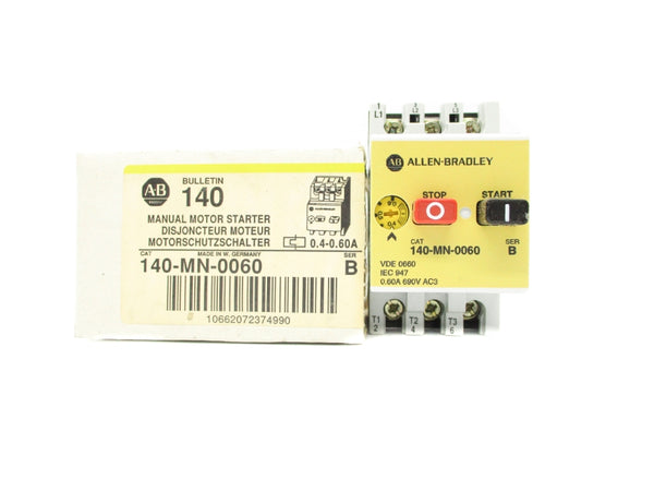 ALLEN BRADLEY 140-MN-0060 SER. B (BR/YL) NSMP
