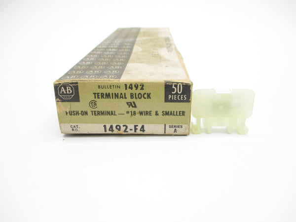 ALLEN BRADLEY 1492-F4 SER. A (PKG OF 50) (BK/GD) NSMP
