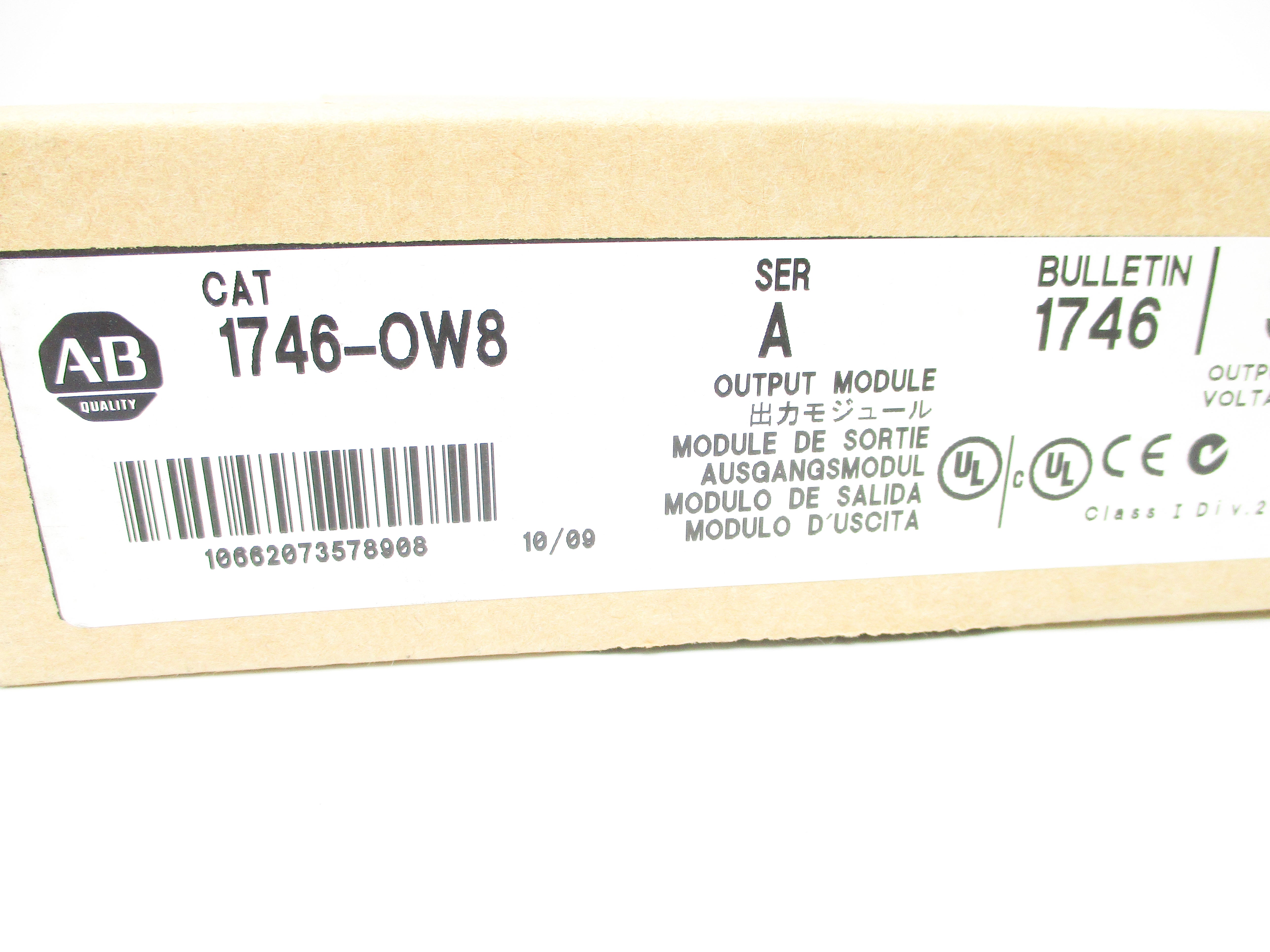 ALLEN BRADLEY 1746-OW8 SER. A DATE: 2009 NSFS