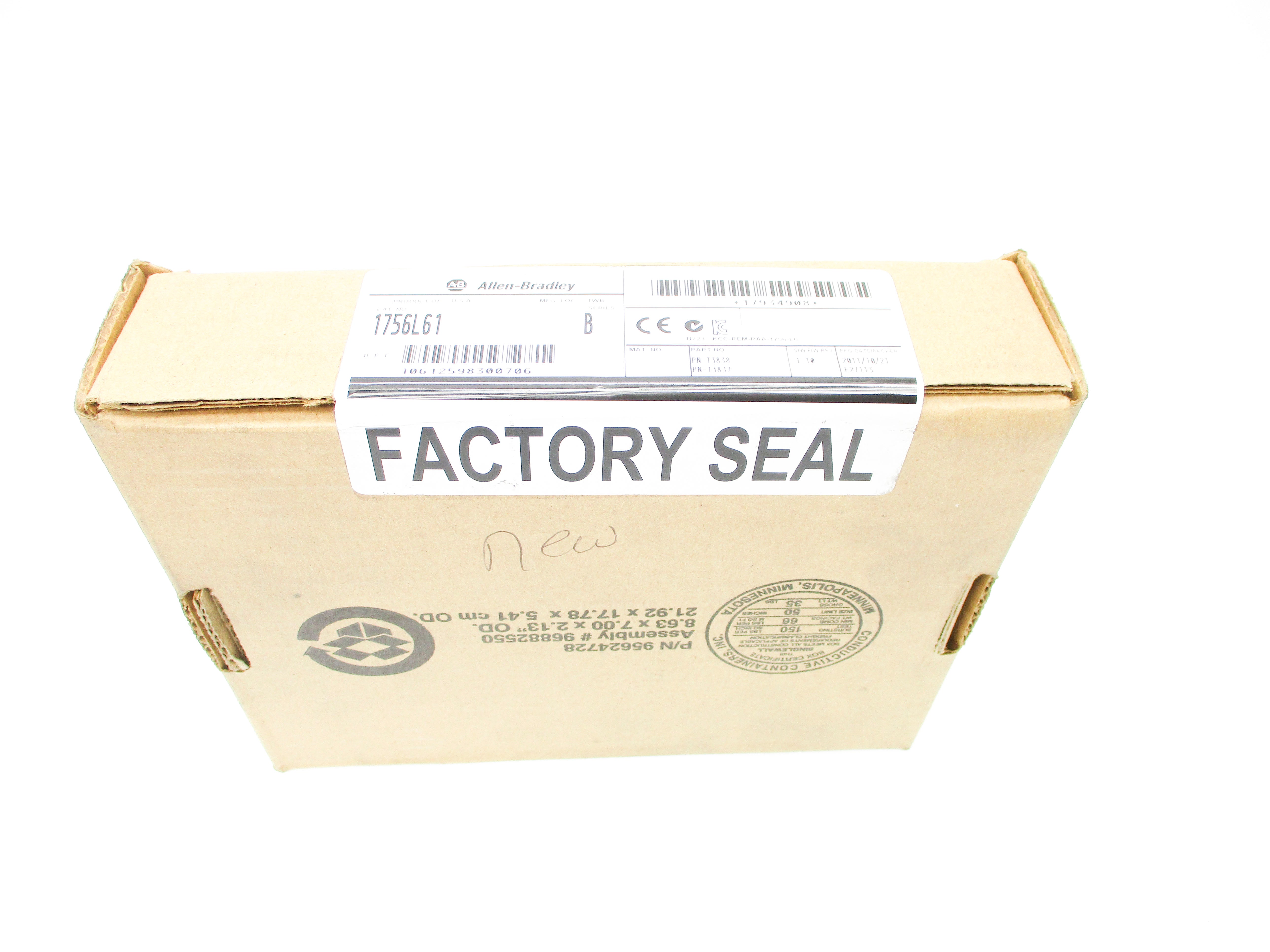 ALLEN BRADLEY 1756-L61 SER. B F/W 1.10 F/W DATE:2011 NSFS