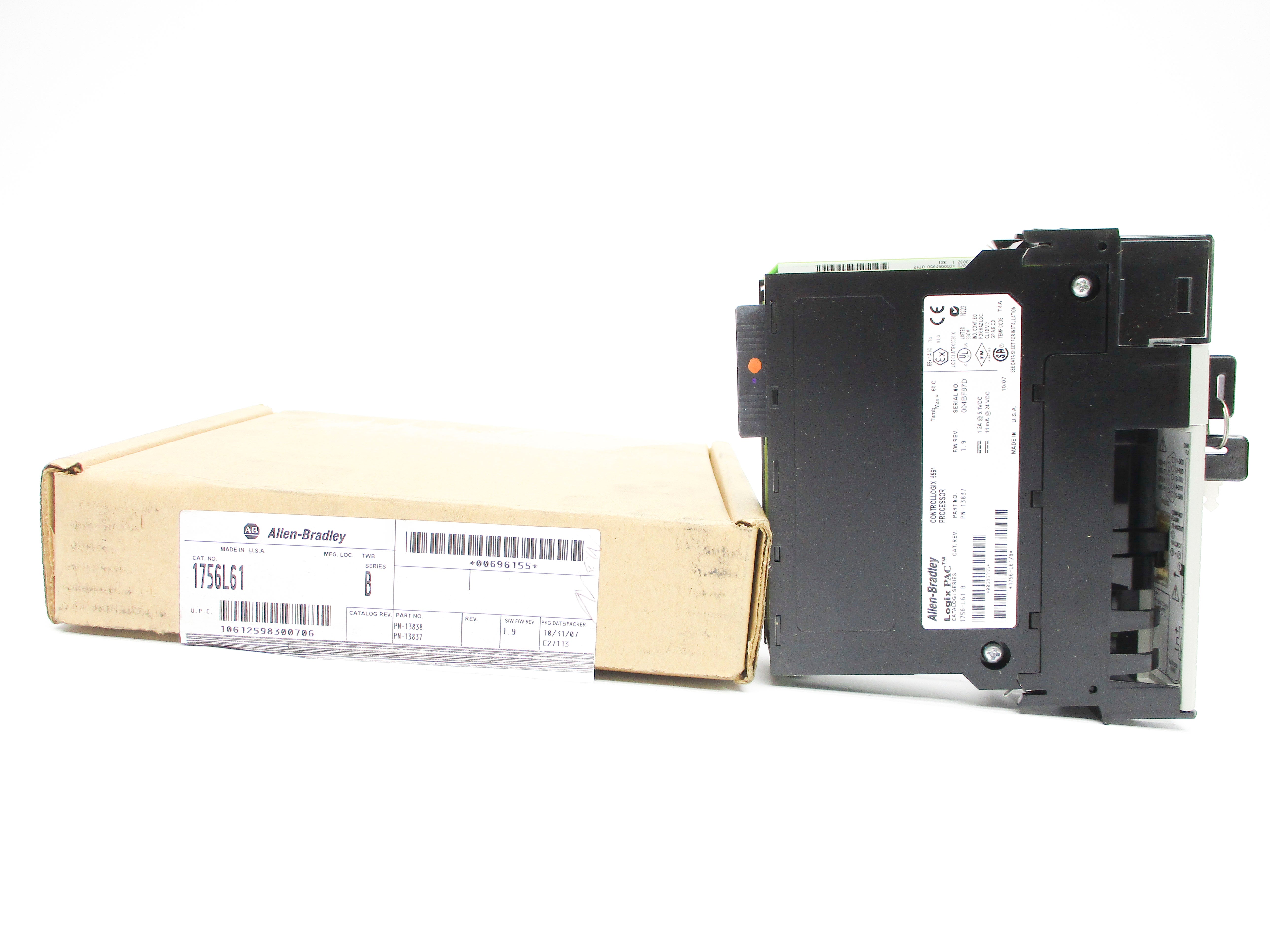 ALLEN BRADLEY 1756-L61 SER. B F/W 1.9 NSMP
