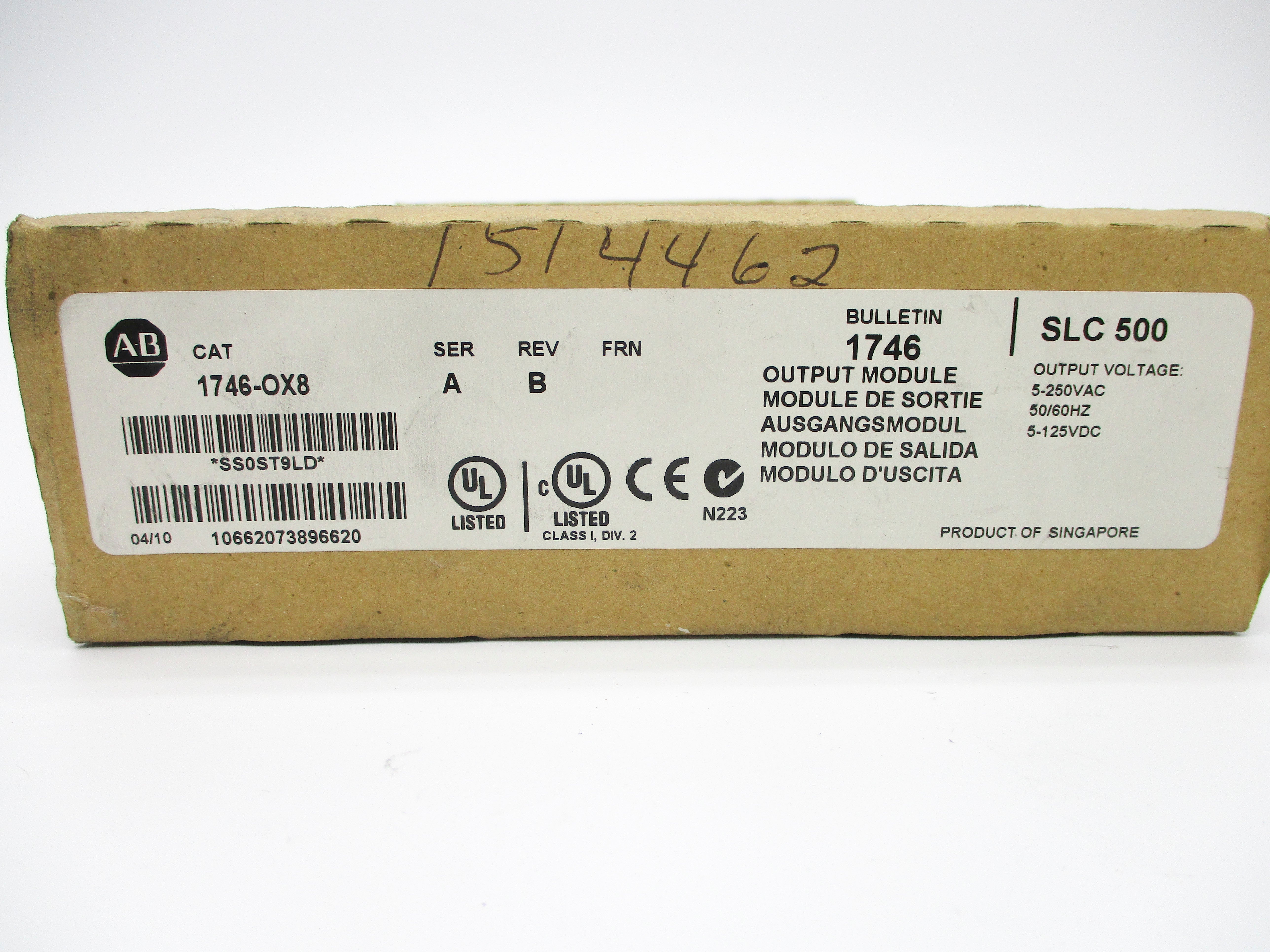ALLEN BRADLEY 1746-OX8 SER. A NSFS