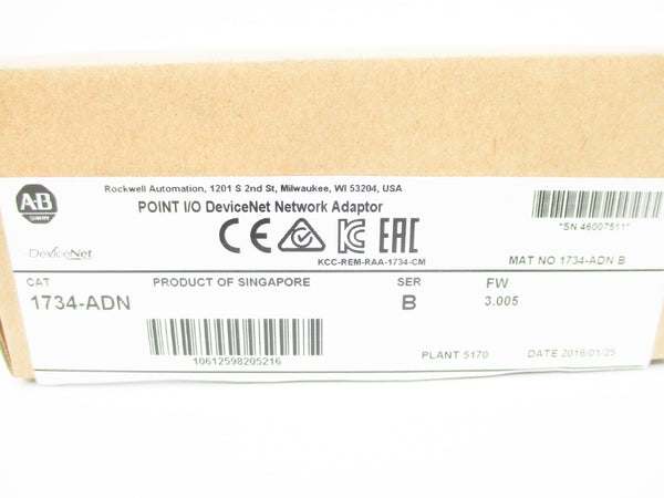 ALLEN BRADLEY 1734-ADN SER. B F.W 3.005 NSMP