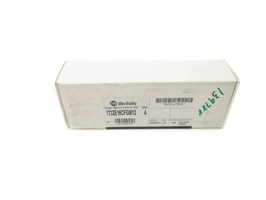 ALLEN BRADLEY 1732-E16CFGM12 SER. A F/W 1.006 DATE: 2011 NSMP