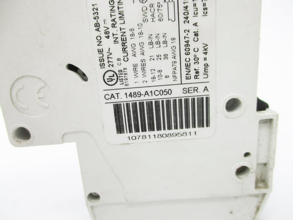 ALLEN BRADLEY 1489-A1C050 SER. A 5A 277V UNMP