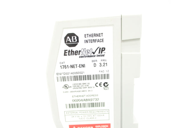 ALLEN BRADLEY 1761-NET-ENI SER. D F/W 3.21 NSNP