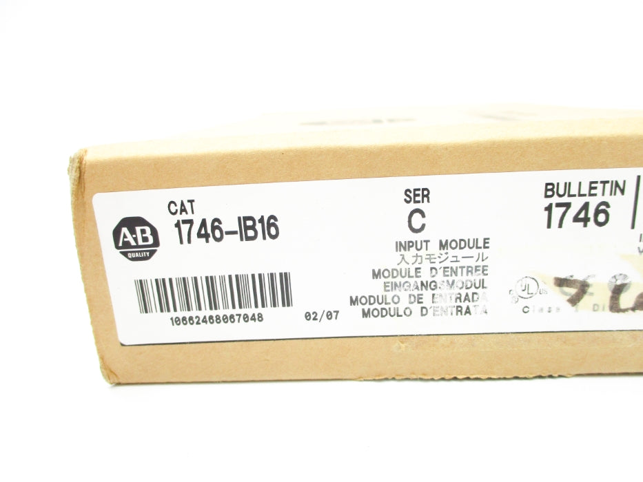 ALLEN BRADLEY 1746-IB16 SER. C DATE: 2007 NSFS