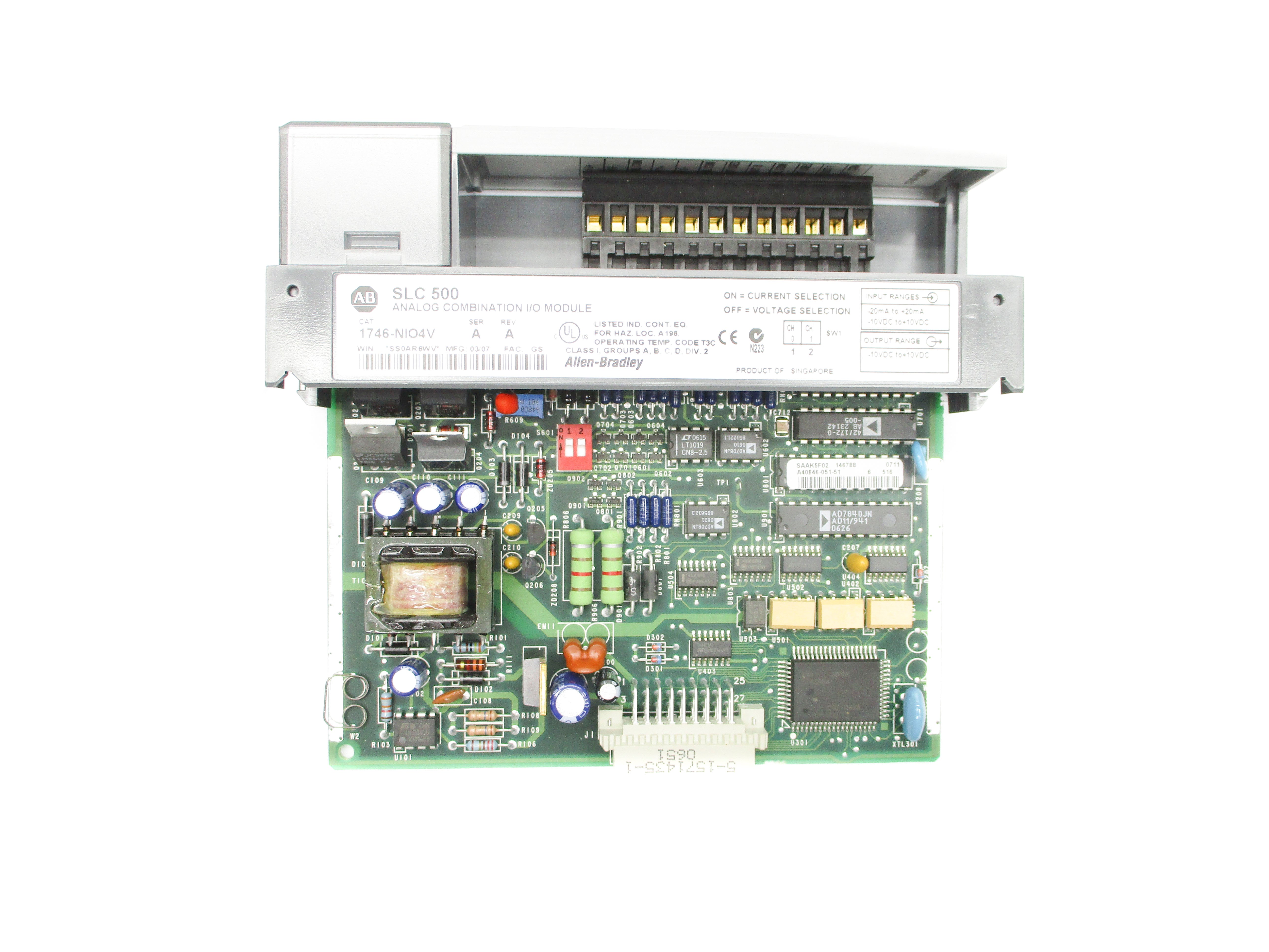 ALLEN BRADLEY 1746-NIO4V SER. A 10VDC NSNP