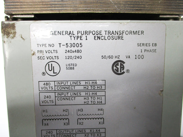 ACME TRANSFORMERS T-53005 SER. EB 100VA (AS PICTURED) UNMP