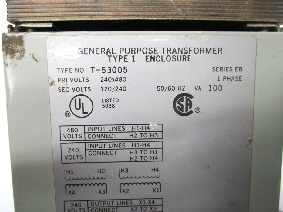 ACME TRANSFORMERS T-53005 SER. EB 100VA (AS PICTURED) UNMP