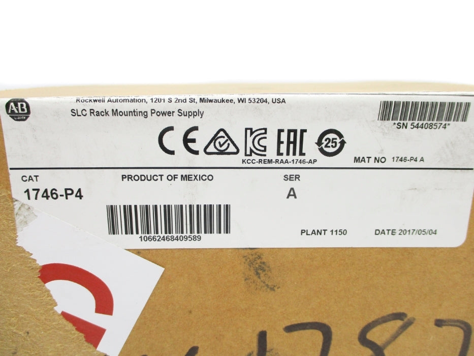 ALLEN BRADLEY 1746-P4 SER. A DATE: 2017 (AS PICTURED) NSFS