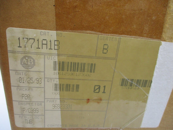ALLEN BRADLEY 1771-A1B SER. B NUPI