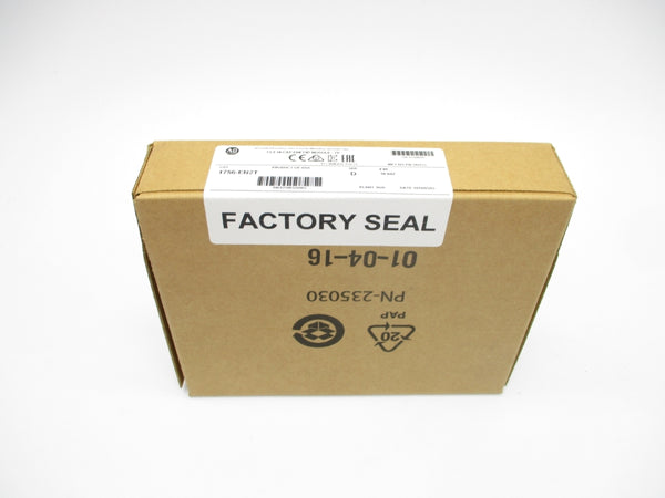 ALLEN BRADLEY 1756-EN2T SER. D F/W 10.007 DATE: 2016 NSFS