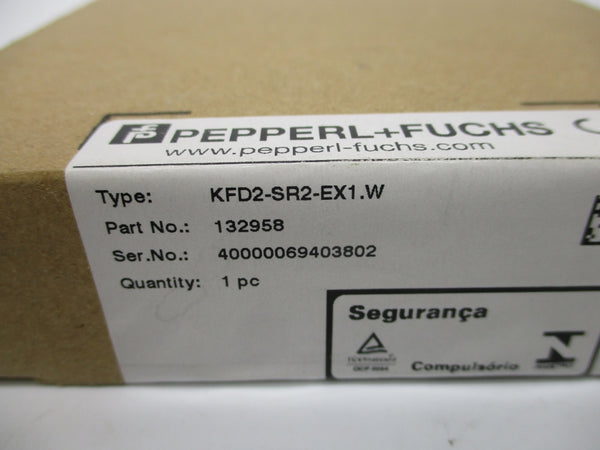 PEPPERL+FUCHS KFD2-SR2-EX1.W 132958 NSFS