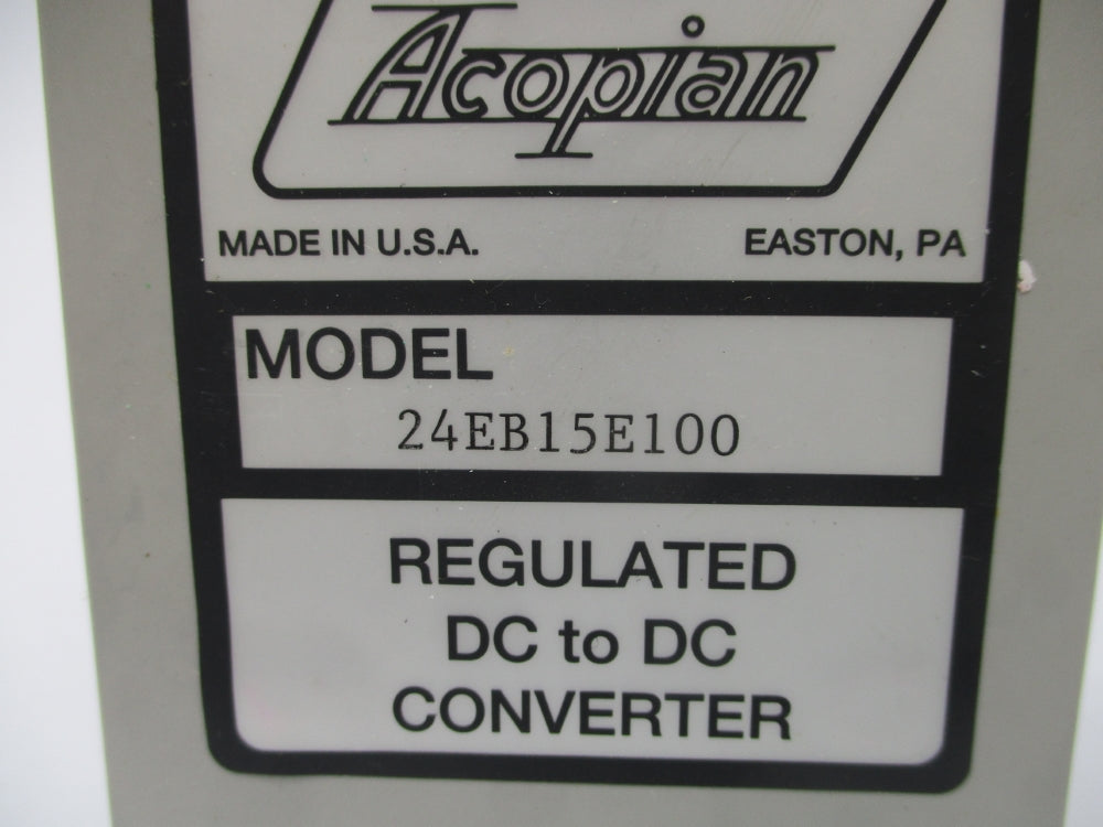 ACOPIAN 24EB15E100 NSNP