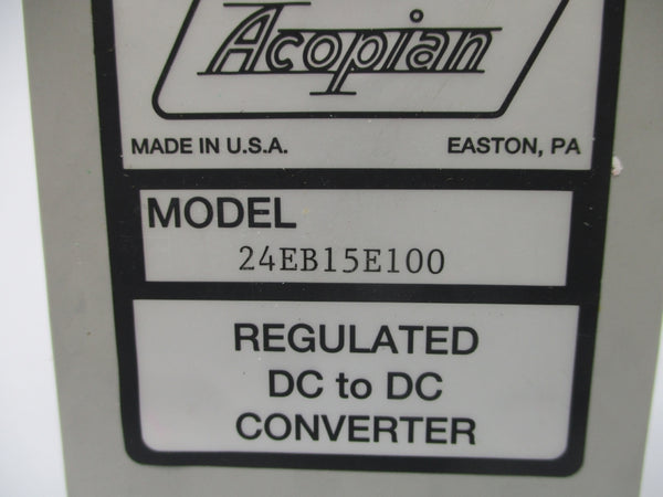 ACOPIAN 24EB15E100 NSNP