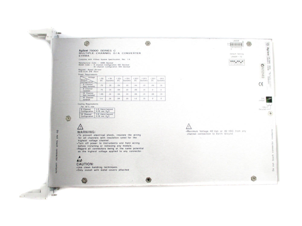 AGILENT E1418A SER. C 75000 NSNP