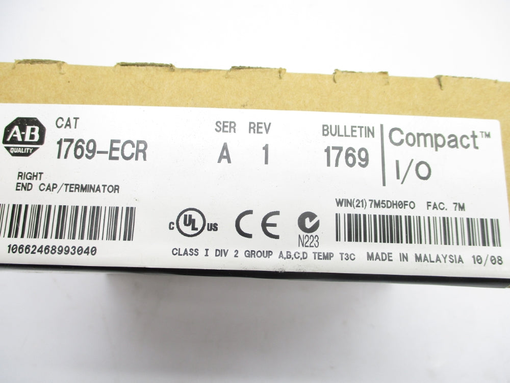 ALLEN BRADLEY 1769-ECR SER. A DATE: 2008 NSFS