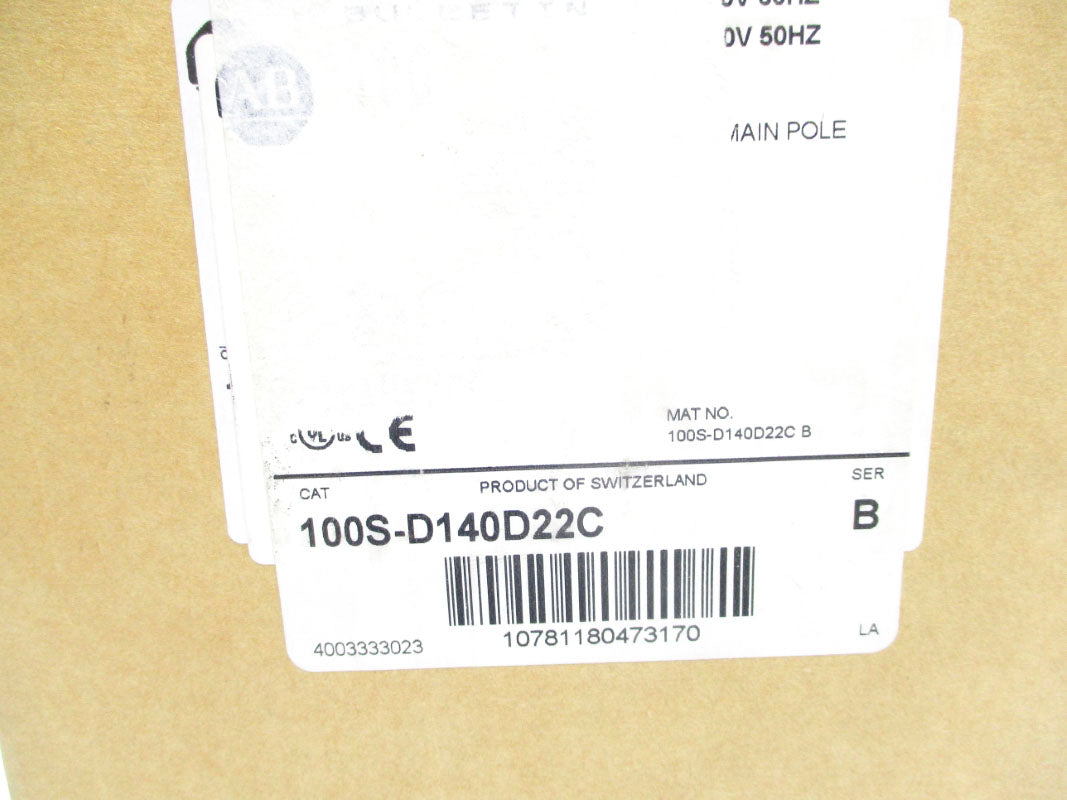 ALLEN BRADLEY 100S-D140D22C SER. B 110/120V (BR/WH) NSMP