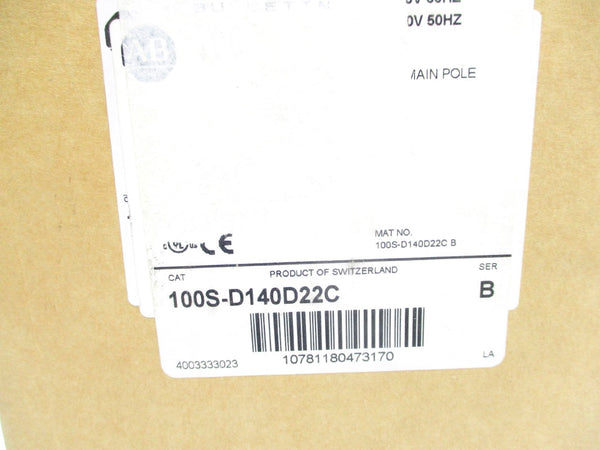 ALLEN BRADLEY 100S-D140D22C SER. B 110/120V (BR/WH) NSMP