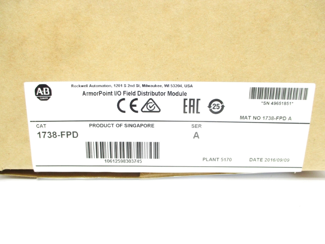 ALLEN BRADLEY 1738-FPD SER. A NSMP