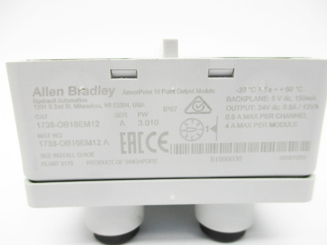 ALLEN BRADLEY 1738-OB16EM12 SER. A F/W 3.010 NSMP